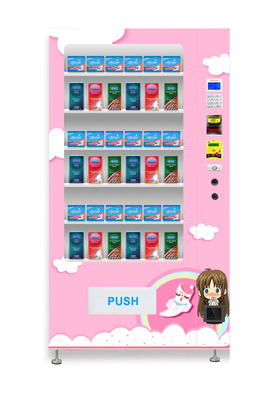 Kondom penjualan panas kustom dan mesin penjual serbet dengan berbagai pilihan pembayaran