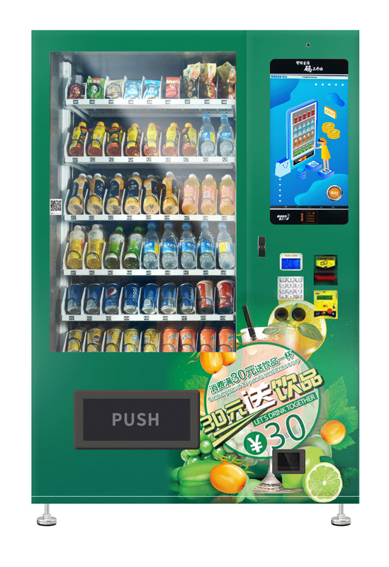 Mesin Penjual Minuman Jus Buah Snack Micron Smart Vending Layar Sentuh
