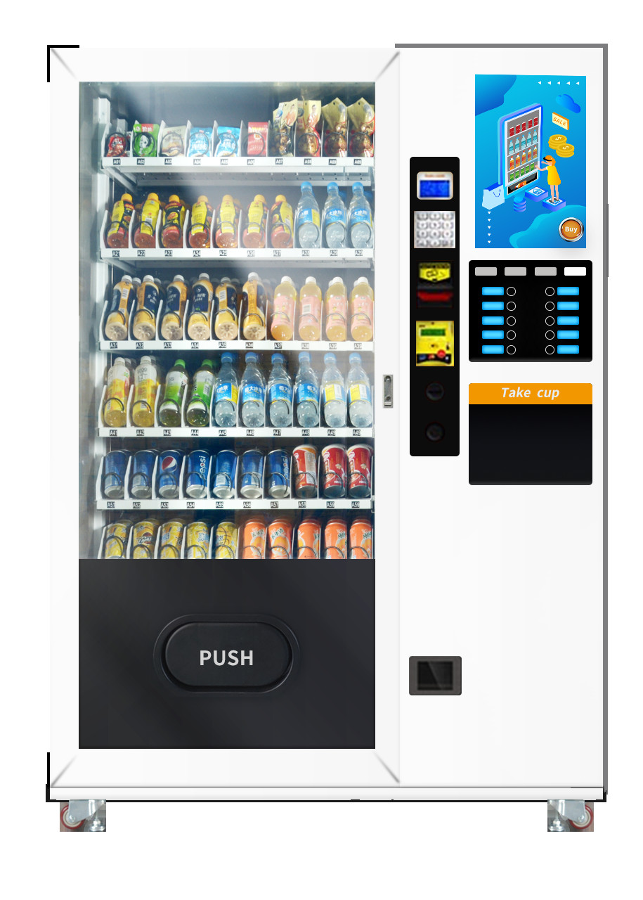 Mesin Penjual Minuman Dan Kopi Dengan Layar Sentuh 110V / 220V, Micron