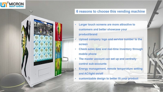 Koin Dioperasikan 24 Jam Self Service Smart Vending Machine Dengan Nayax Card Reader