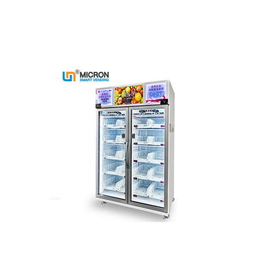 Mesin Penjual Otomatis Kulkas Cerdas Ritel Tanpa Pengawasan Untuk Makanan Sehat Grab N Go Fridge