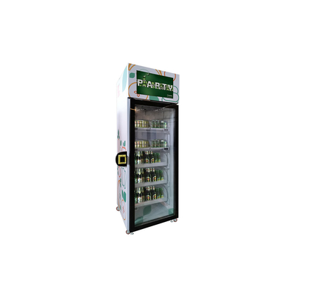 Mesin Penjual Otomatis Kulkas Cerdas Ritel Tanpa Pengawasan Untuk Makanan Sehat Grab N Go Fridge