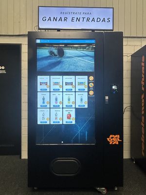 Makanan Ringan Minuman Mesin Penjual Otomatis Sistem Pendingin 3-20℃ Layar besar yang dapat disesuaikan mesin penjual minuman