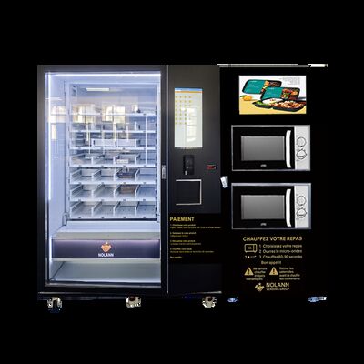 Kualitas  Big Capacity Hot Food & Pizza Vending Machine with Microwave Heating and Refrigeration System pabrik