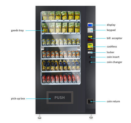 Hot Selling Micron Intelligent Vending Machine 24 Jam Self-Service Snack Drink Vending Machine