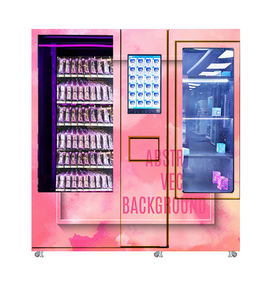 Mesin Penjual Otomatis Kosmetik Kecantikan Lampu LED Jendela Tampilan Stiker Kustom