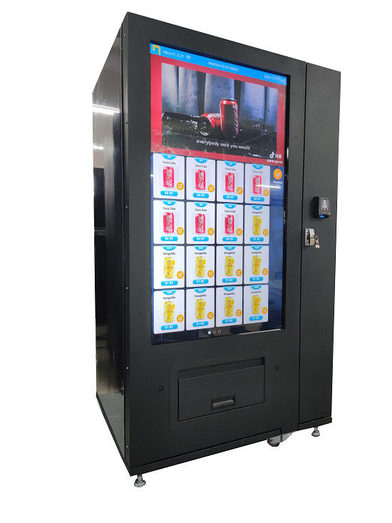 Makanan Ringan Minuman Mesin Penjual Otomatis Sistem Pendingin 3-20℃ Layar besar yang dapat disesuaikan mesin penjual minuman