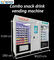 Combo Meal Snack Vending Machine Custom Micron Smart Vending Dengan Microwave Dan Sistem Pendingin