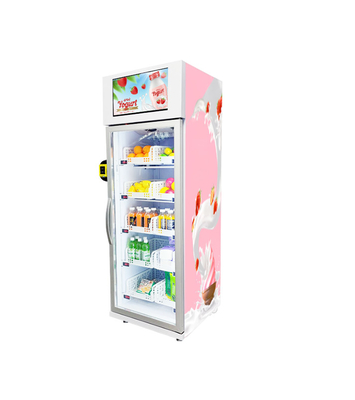 Mall Ice Cream Vending Machine Freezer Kulkas pendingin dengan pembayaran kartu bank