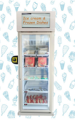 Android OS Smart Fridge Vending Machine Untuk Sistem Pendingin Freezer Daging Telur Buah Sayuran