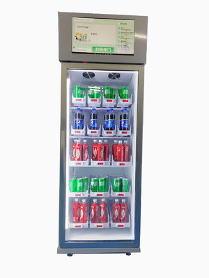 Mesin Penjual Otomatis Gym untuk Menjual Minuman Energi Penjual Otomatis Kulkas Buah Segar Dengan Pembaca Kartu