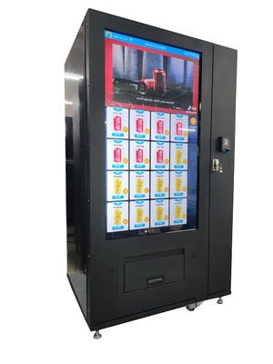 Metal 55 Inch Touch Screen Digital Minuman Vending Mesin Untuk Gym School Dengan Lift