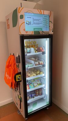 Micron Smart Vending Fresh Food Snack Drink Mesin Penjual Otomatis Lemari Es Cerdas Dengan Card Reader