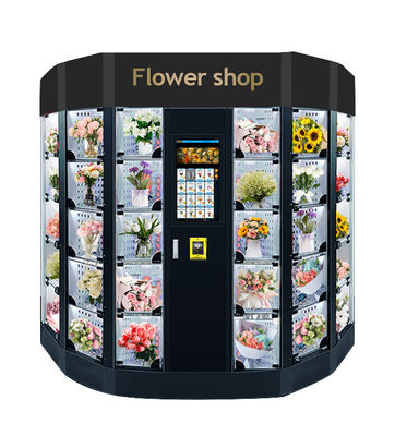 Fresh Flower 21,5 inci Cooling Locker Vending Machine, mesin penjual internet otomatis, Micron