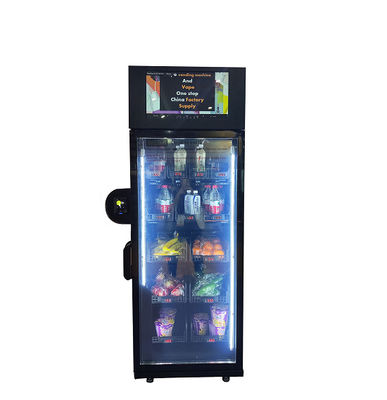 240V Smart kulkas untuk makanan ringan minuman dingin Mesin penjual otomatis dengan pembaca kartu nayax