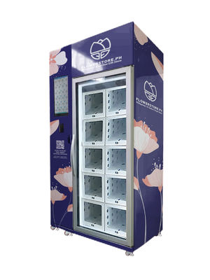 24/7 Mesin Pendinginan Pendinginan untuk Bunga Segar Tanaman Pot Cholocate Vending Machine