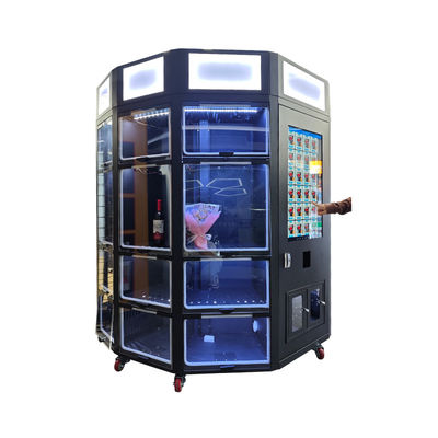 New Design Locker Fresh Flowers Vending Machine Dengan Fungsi Pendingin 32 Inch Touch Screen Light Box untuk Branding
