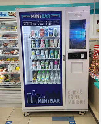 Mesin Beer Pop yang ramah pengguna dengan sistem pembayaran kartu identitas dan konektivitas internet WIFI / 3G