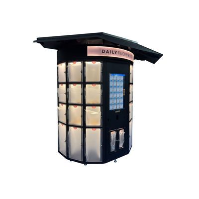 820W Power Locker Vending Machine dengan ukuran Locker yang dapat disesuaikan dan rangka logam lembaran