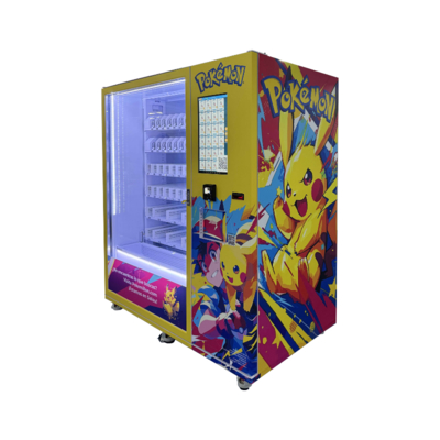 Sistem pendingin 3-20°C/ Tidak ada W1620mm*D950mm*H1950mm Mesin Penjual Pokemon Untuk Persyaratan Pelanggan Anda