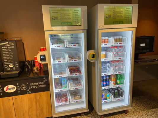 AI Vending Machine Kit untuk Konversi Kulkas dengan Card Reader