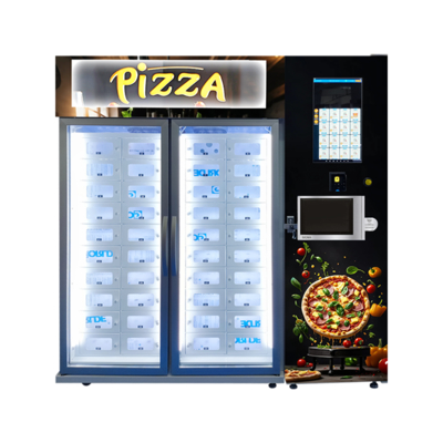 Mesin Penjual Pizza 40 Locker dengan Rak Mikrowave -22°C sampai 20°C
