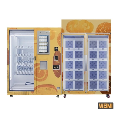 Mesin Vending Locker Combo Lift 20 Loker Layar Sentuh 22 Inci