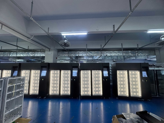 Mesin penjual otomatis loker layar sentuh 22 inci dengan 42 loker dan OS Android 11.1