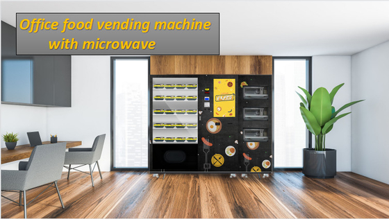 Kotak Makan Siang Instan Mesin Penjual Otomatis Cerdas Dengan Microwave Oven Micron Smart Vending