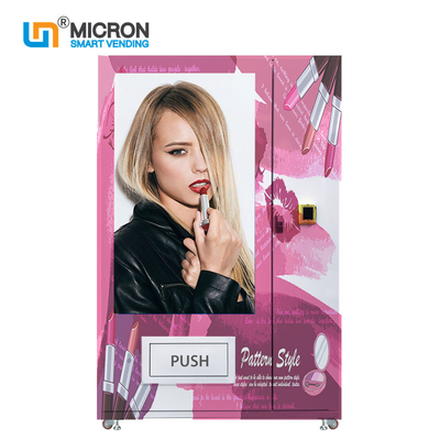 Mesin Penjual Otomatis Lipstik Merah Muda Kustom Layar Sentuh 55 Inch Untuk Pusat Perbelanjaan