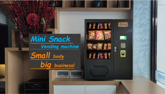 Mesin Penjual Otomatis Mini 1 Meter Untuk Aksesori Seluler Mesin Penjual Makanan Ringan Kecil Warna Hitam