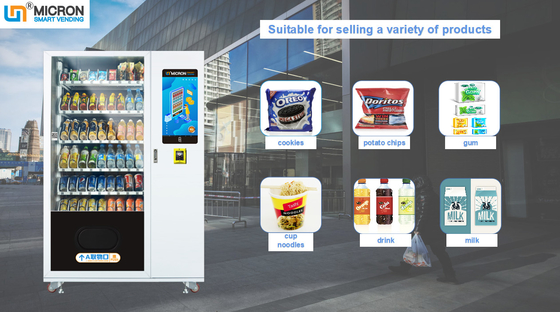 Mesin Penjual Makanan Ringan Dan Minuman Berkualitas Tinggi, Mendukung Remote Control Ponsel, Periksa Inventaris