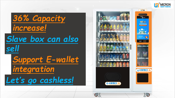 Mesin Penjual Otomatis POP Layar Sentuh Cerdas Dengan Sistem Pembayaran Kode Qr Cashless
